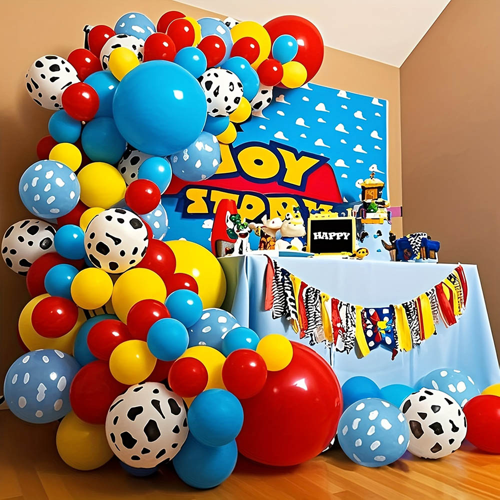 Wedding Day Supply Kit - 1set Story Balloon Yellow Blue Red