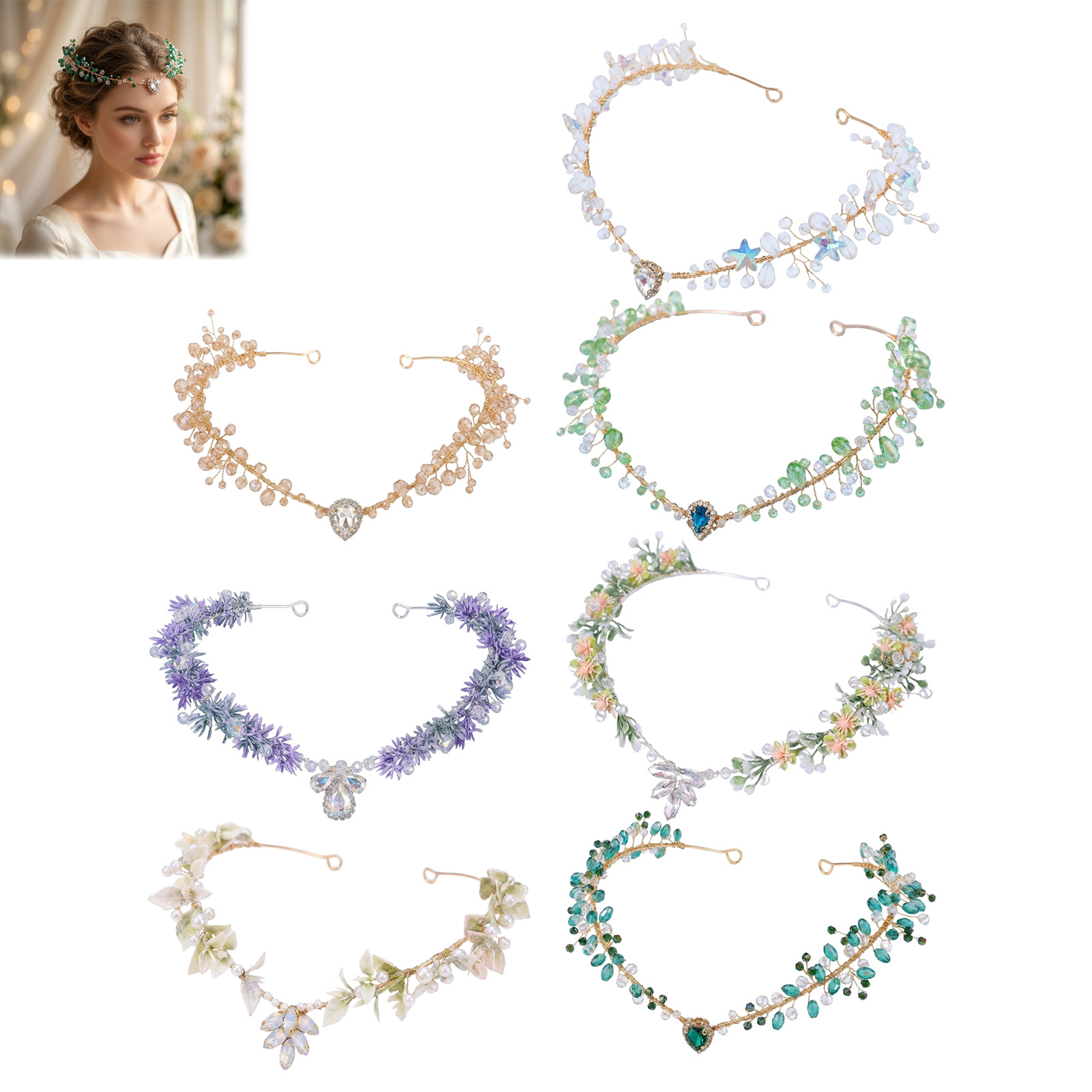 Bridal Hairband Triangular Cry - огляд і ціна Wedding Party Supply