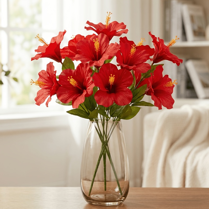 15 Flowers = 3 Bunches of Hibi - огляд і ціна Centerpiece Vase Tall