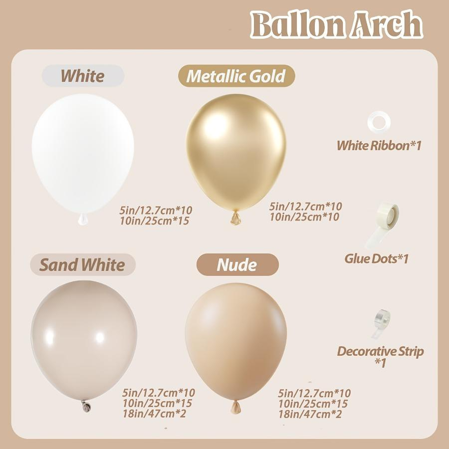 102pcs White Sand Metallic Gol - огляд і ціна Wedding Day Supply Kit
