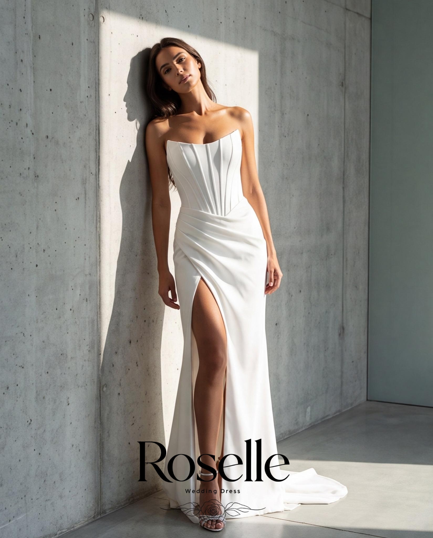 ROSELLE Mermaid Simple Elegant - огляд і ціна Wedding Qw