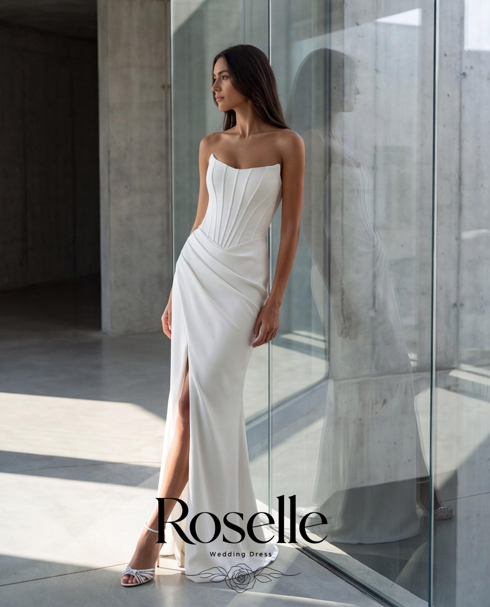 ROSELLE Mermaid Simple Elegant - огляд і ціна Wedding Qw