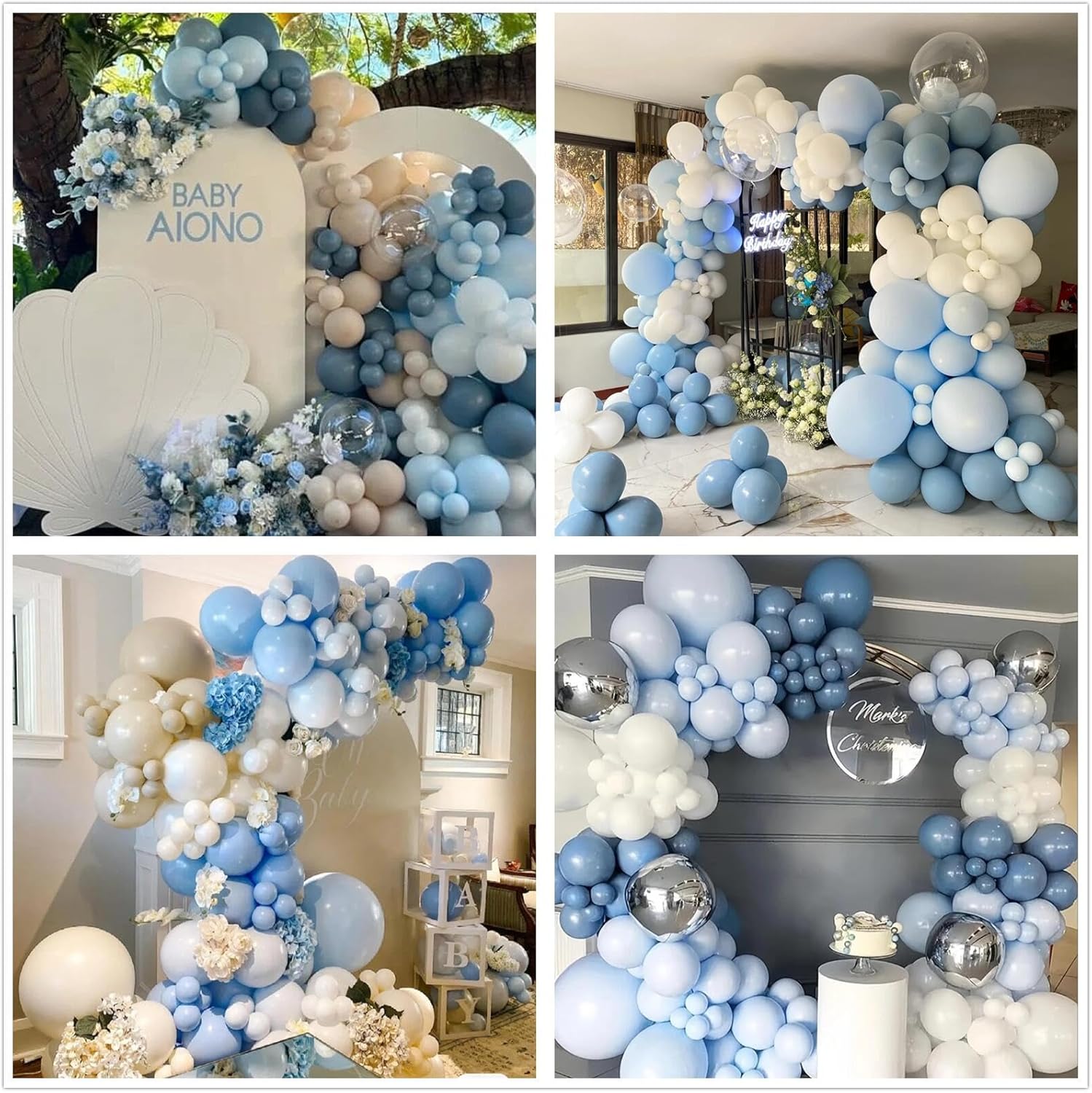 Dusty Blue Sand White Latex Ba - огляд і ціна Wedding Supply Kit