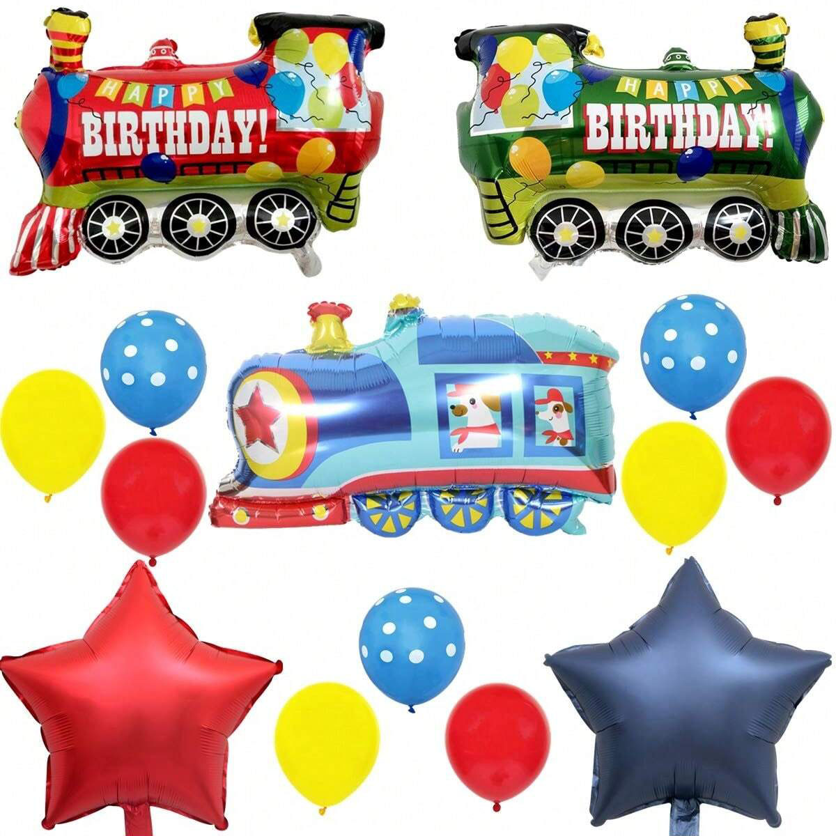 14pcs Train Balloon Kit for Bi - огляд і ціна Wedding Day Supply Kit