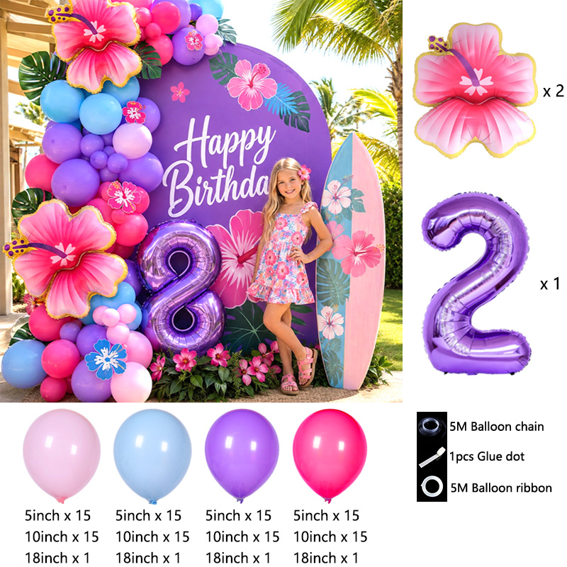 Hawaii Tropical Balloon Arch K - огляд і ціна Wedding Day Supply Kit