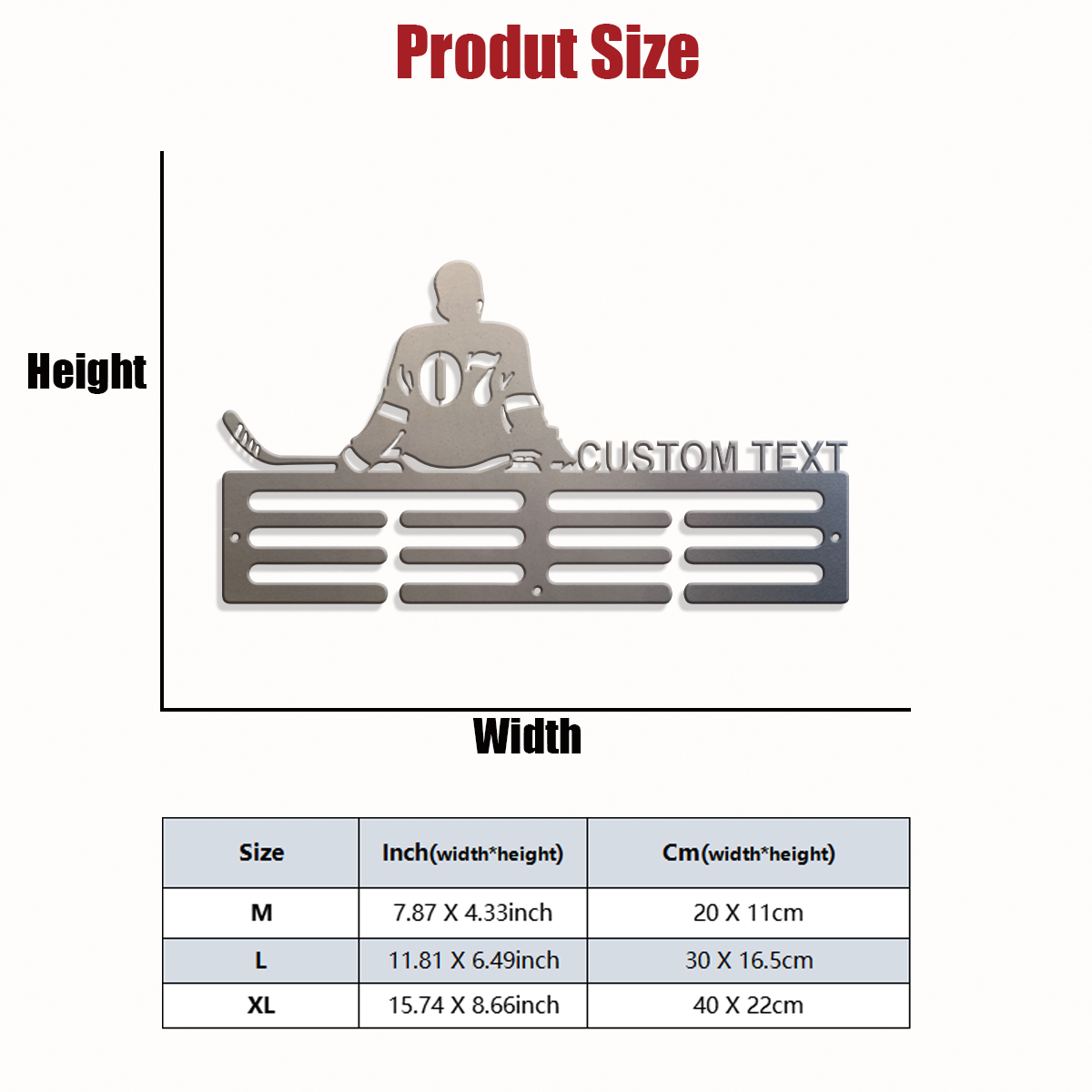 1pc Custom Ice Hockey Metal Me - огляд і ціна Wedding Party Supply