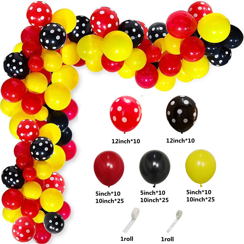 Red Black Yellow Balloon Garla - огляд і ціна Wedding Day Supply Kit