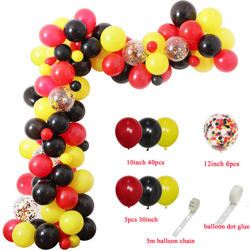 Red Black Yellow Balloon Garla - огляд і ціна Wedding Day Supply Kit