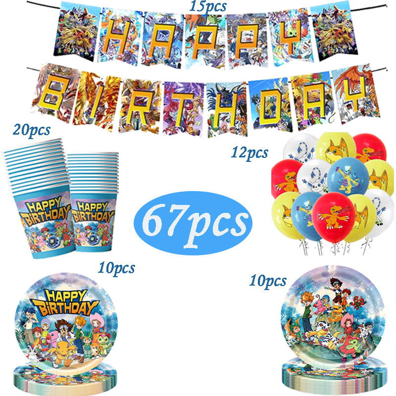 Digimon Themed Birthday Party  - огляд і ціна Wedding Day Supply Kit