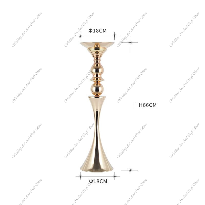 10pcs H66CM f30 Iron Art Gold  - огляд і ціна Centerpiece Vase Tall