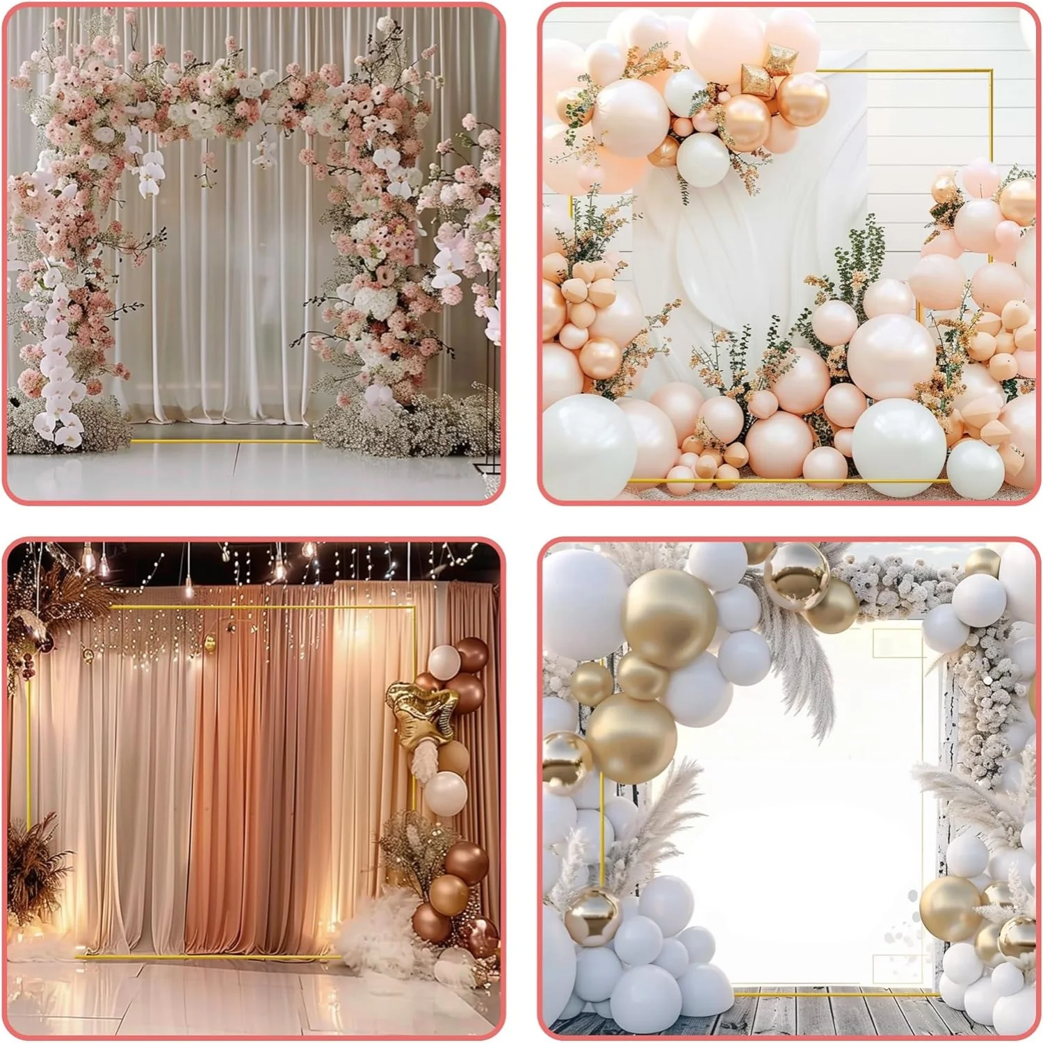 Gold Wedding Arches Square Bac - огляд і ціна Wedding Support